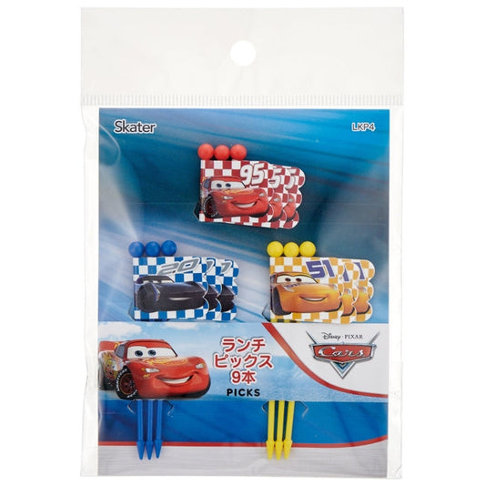 Disney Store - Lunchpicks 9 Stück [3 Muster x 3 Stück] Cars 22 LKP4 - Küchenaccessoire Japan Disney Store