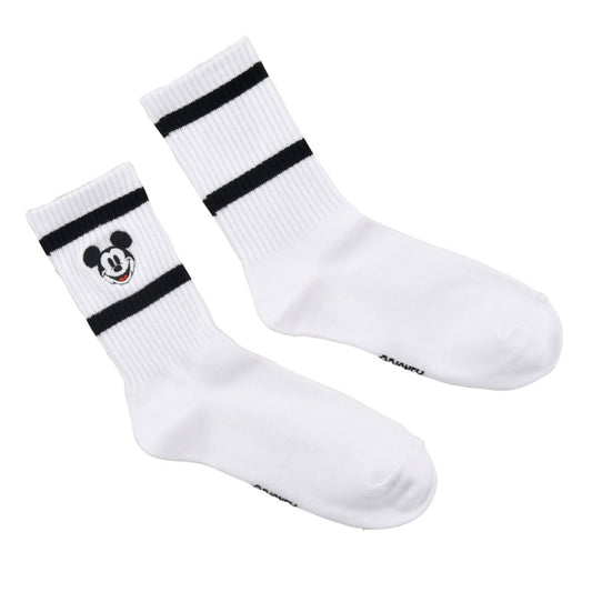 Mickey Rib College Face Stickerei Weiß 36-39