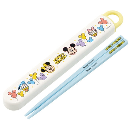 Disney Store - Antibakterielle Spülmaschinenfeste Essstäbchenbox Set Mickey & Friends Luftballon - Küchenzubehör Japan Disney Store