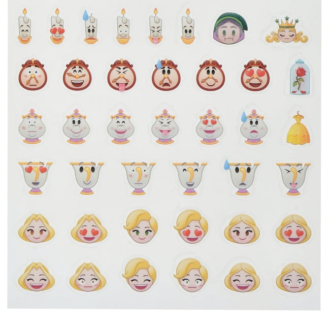 Die Schöne und das Biest Mini-Icon-Aufkleber Japan Disney Store
