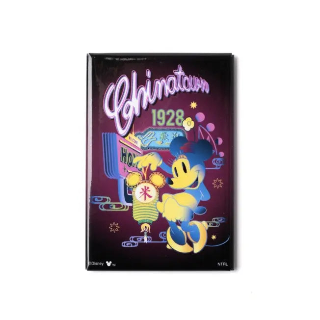 China Town Disney Neon Minnie Magnet Japan Disney Store