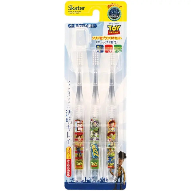 Toy Story Clear Zahnbürsten-Set 3 Stück Japan Disney Store