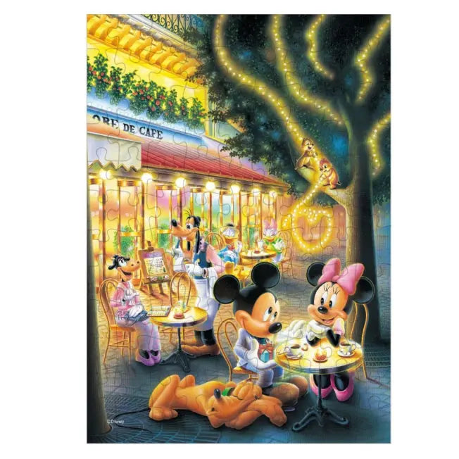 Mickey & Friends Leuchtendes 108-teiliges Puzzle "Liebescaféterrasse" Japan Disney Store