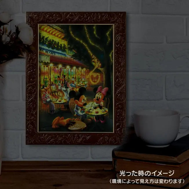 Mickey & Friends Leuchtendes 108-teiliges Puzzle "Liebescaféterrasse" Japan Disney Store