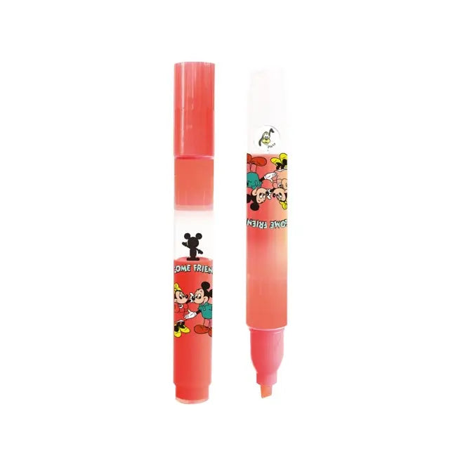 Schwebender Highlighter Mickey & Minnie Cherry Red Japan Disney Store