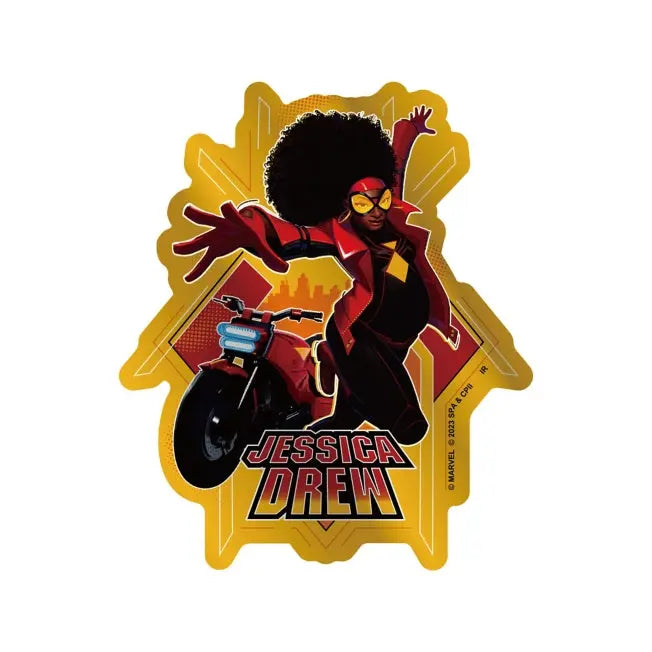 Spider-Man Metall-Aufkleber (SPIDER-WOMAN) Aufkleber Japan Disney Store