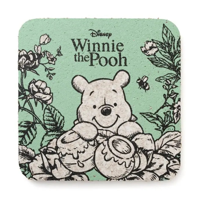 Winnie Puuh Kobe Bienenzucht Korkuntersetzer grün Japan Disney Store