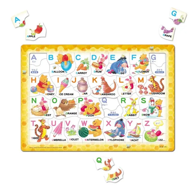 Winnie the Pooh Puzzle 52 Teile "ABC spielen!" Japan Disney Store