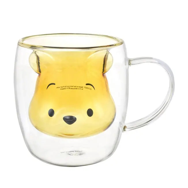 Winnie the Pooh doppelwandiges hitzebeständiges Glasbecher Japan Disney Store