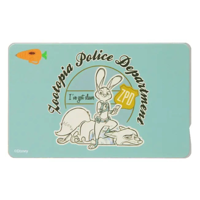 Zootopia IC-Karten Aufkleber/Retro-Blau Japan Disney Store