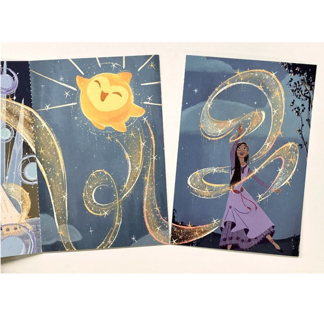 Film "Wish" 6er-Pack Postkarten Japan Disney Store