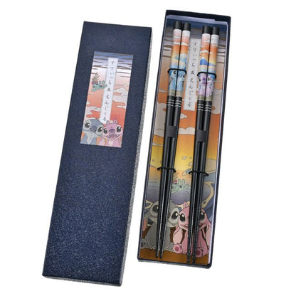 Stitch & Angel Essstäbchen Paar Japan Original Japan Disney Store