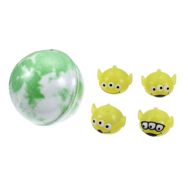 Disney Store - Little Green Men/Alien Geheimnis Badekugel mit Mascot zum Aufleuchten - Badezusatz Japan Disney Store