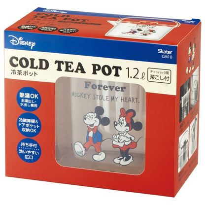 Disney Store - Mickey & Minnie Teesieb mit Eistee-Kanne [1,2L] CM10 - Küchenzubehör Japan Disney Store