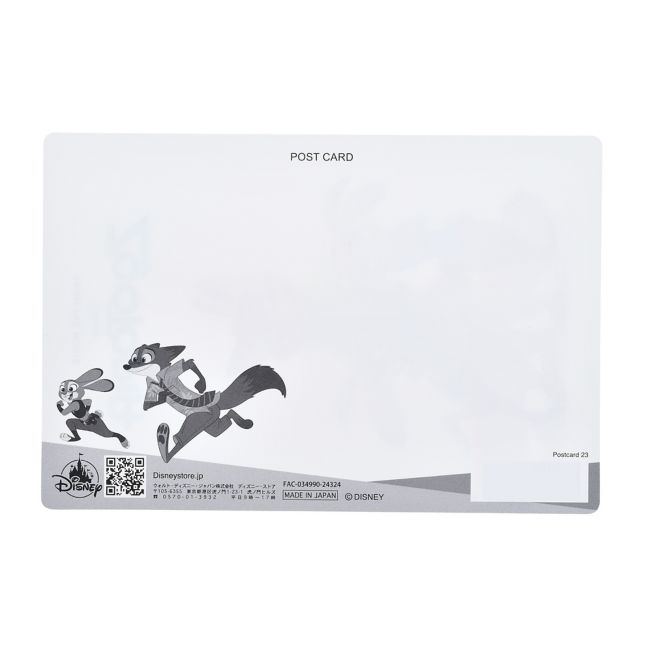 Judy Hopps & Nick Wilde Postkarte Lenticular Japan Disney Store