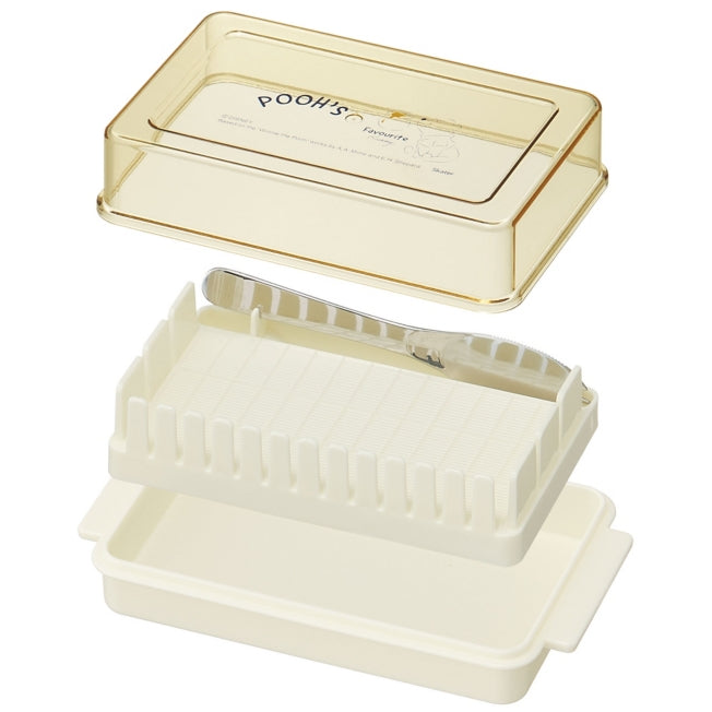 Pooh/Love to Grow Butterdose mit Schneideführung und Butterknife Japan Disney Store