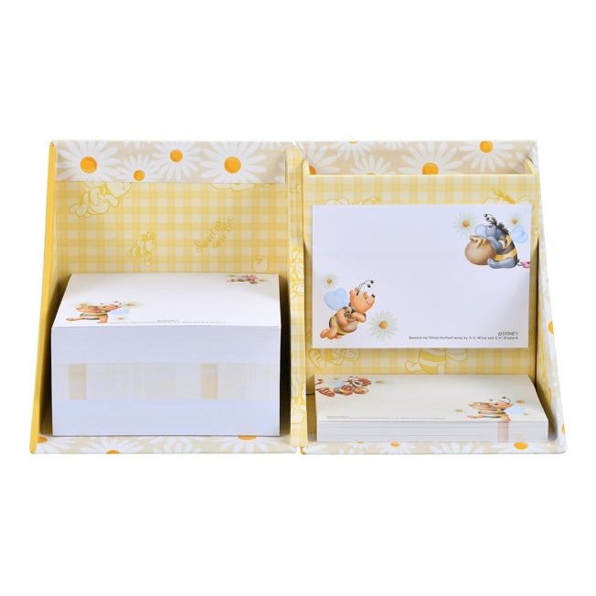 Puuh & Freunde Notizblock mit Haftnotizen und Stifthalter im Bienenkostüm Japan Disney Store