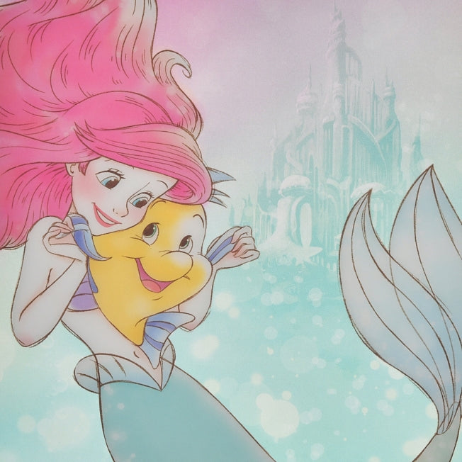 Ariel & Flounder Transparent Japan Disney Store