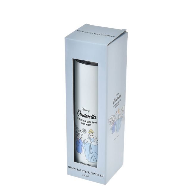 Disney Store - Cinderella Edelstahl-Trinkflasche mit Strohhalm Story Bottle Collection - Trinkgeschirr Japan Disney Store