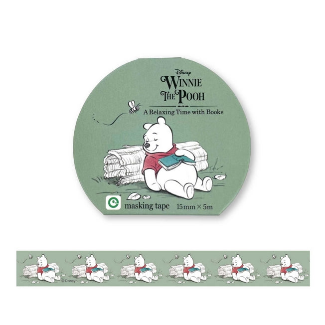 Disney Store - Winnie the Pooh Masking Tape A Relaxing Time (grün) - Bastelzubehör Japan Disney Store