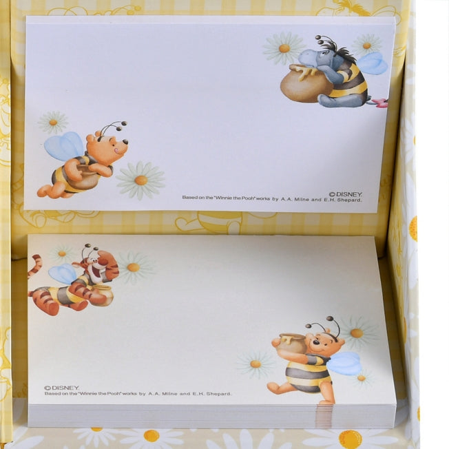 Puuh & Freunde Notizblock mit Haftnotizen und Stifthalter im Bienenkostüm Japan Disney Store