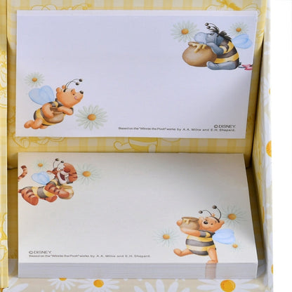 Puuh & Freunde Notizblock mit Haftnotizen und Stifthalter im Bienenkostüm Japan Disney Store