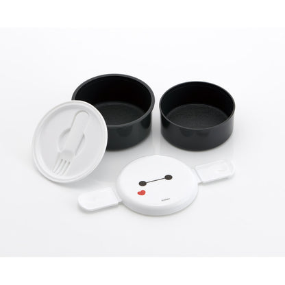 Baymax Runde Lunchbox 2 Etagen 500 ml mit Gabel – Produktbild
