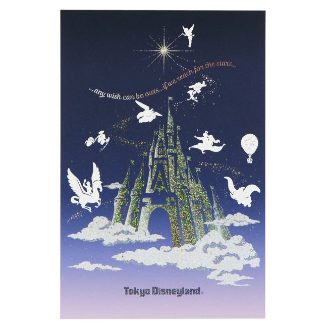 Postkarte 2 Stück Cinderella Schloss Tokyo Resort Japan Disney Store