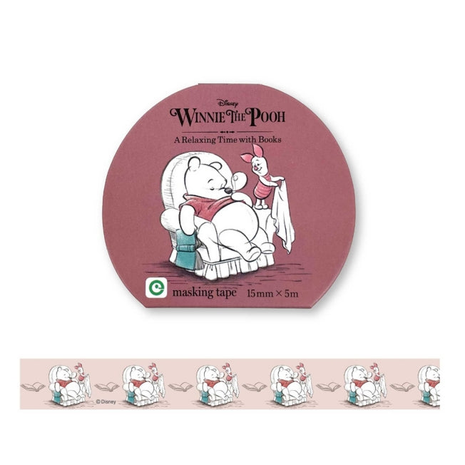 Disney Store - Winnie the Pooh Masking Tape A Relaxing Time (rot) - Bastelzubehör Japan Disney Store