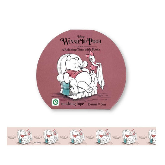 Disney Store - Winnie the Pooh Masking Tape A Relaxing Time (rot) - Bastelzubehör Japan Disney Store
