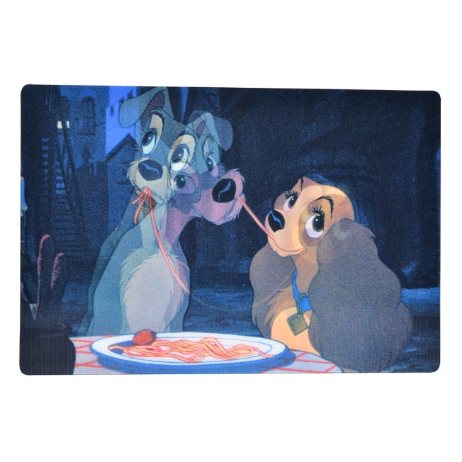 Lady und Tramp Meatball Spaghetti Lenticular - Postkarte Japan Disney Store