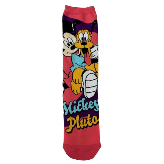 Mickey & Pluto Umarmung Mittelhohe - Socken