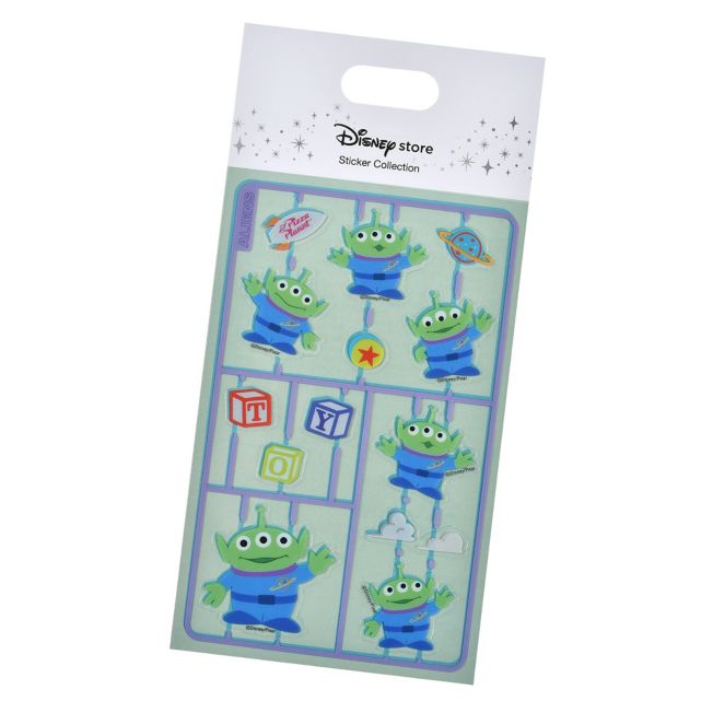 Little Green Men/Alien Aufkleber Sticker Collection Japan Disney Store
