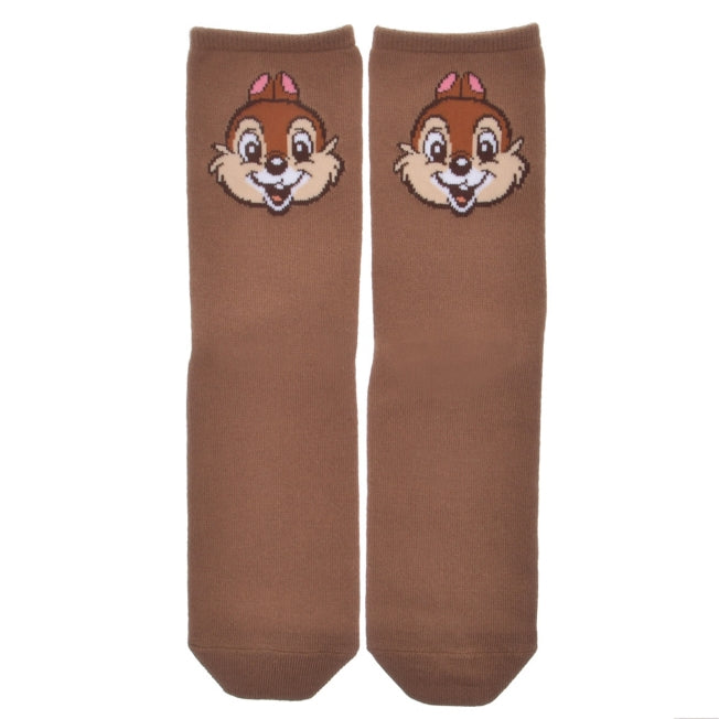 Chip Socken Gesicht & Po Braun Japan Disney Store