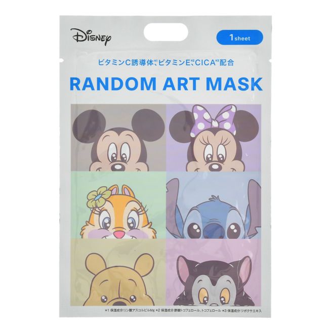 Disney Store - Disney Charakter Geheime Gesichtsmaske - Hautpflegeprodukt Japan Disney Store