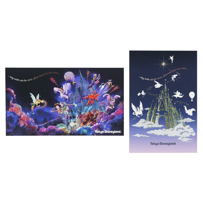 Postkarte 2 Stück Cinderella Schloss Tokyo Resort Japan Disney Store