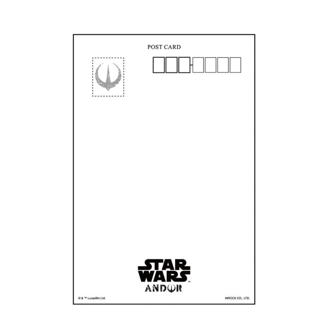 STAR WARS Cassian Andor Postkarte C Japan Disney Store