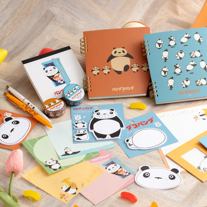 Panda und Pandabär Notizblock quadratisch Studio Ghibli