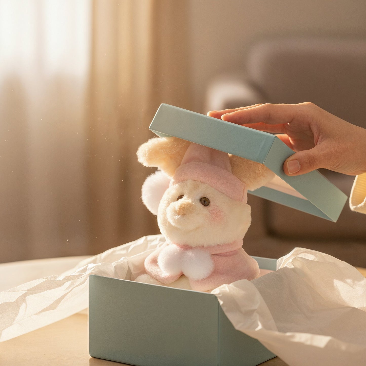 Piglet in fruity latte color White Pooh