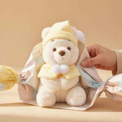 Winnie the Pooh in Fruit Latte Colors Plush Toy (S)