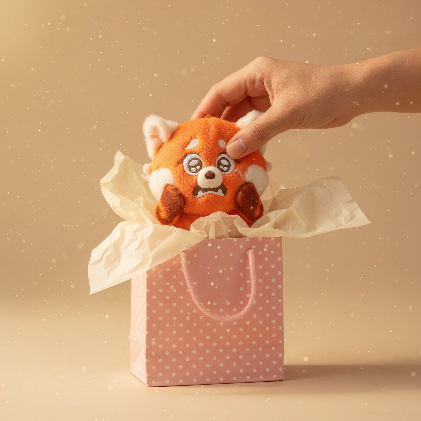 Disney Store Little Panda Mei Plush Keychain Accessory