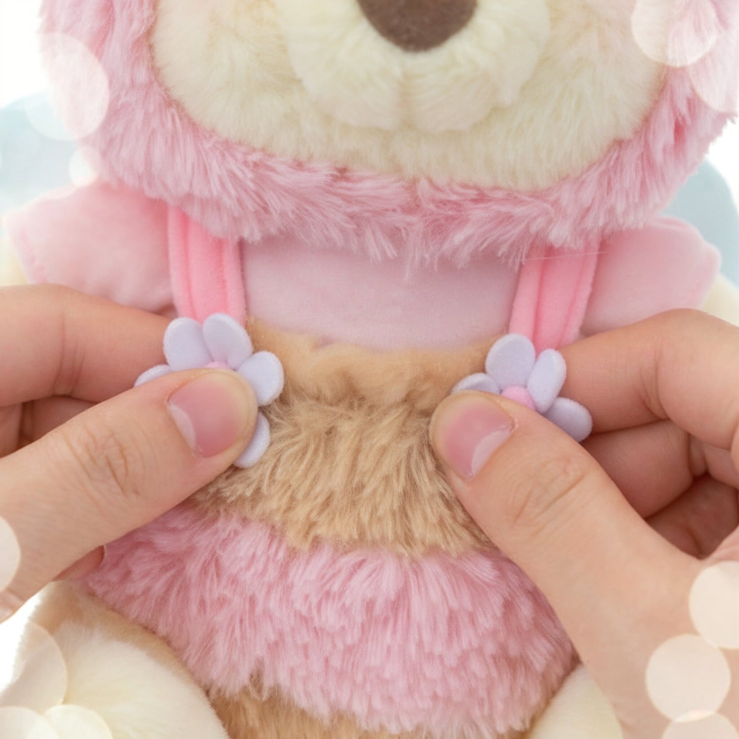 Winnie the Pooh Plush Toy (M) Pink Honey Day