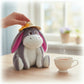 Eeyore with straw hat - soft toy - 23 cm