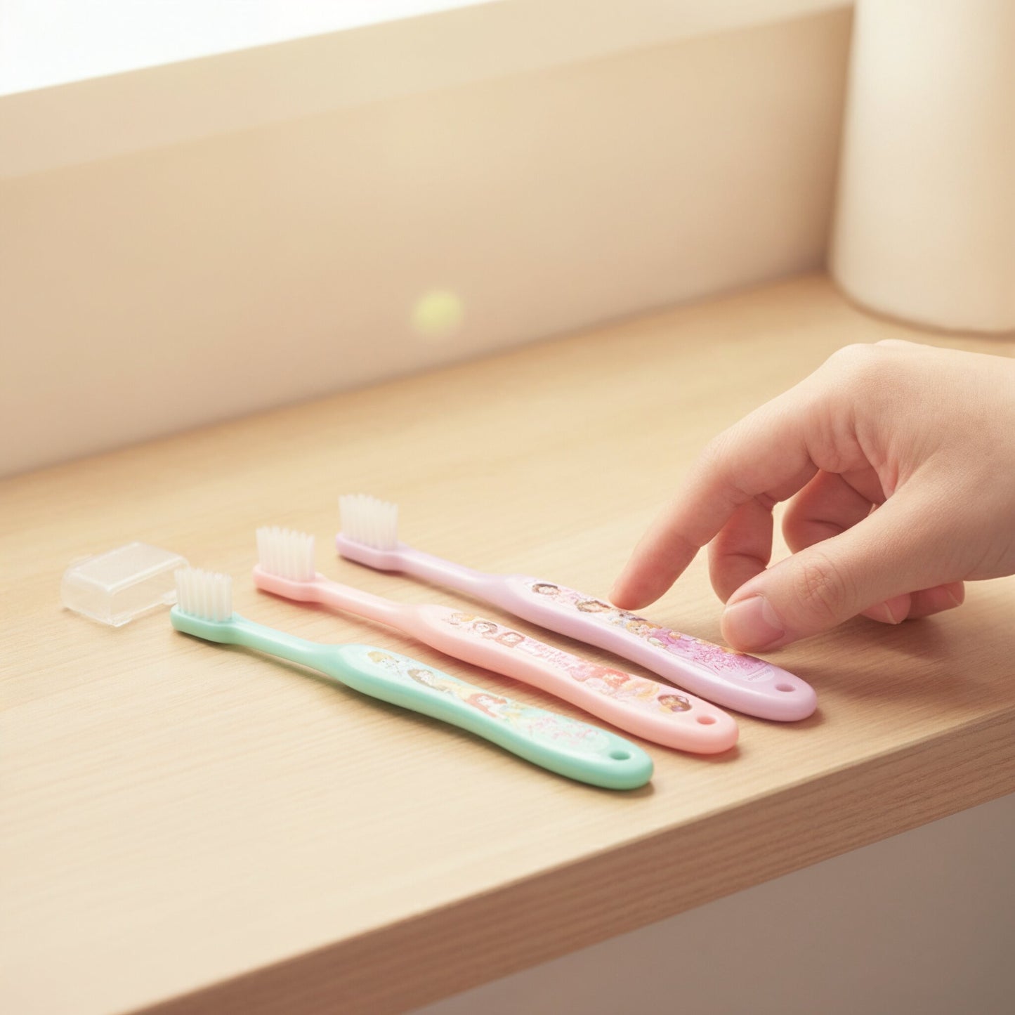 Princess Toothbrush 3-pack with cap