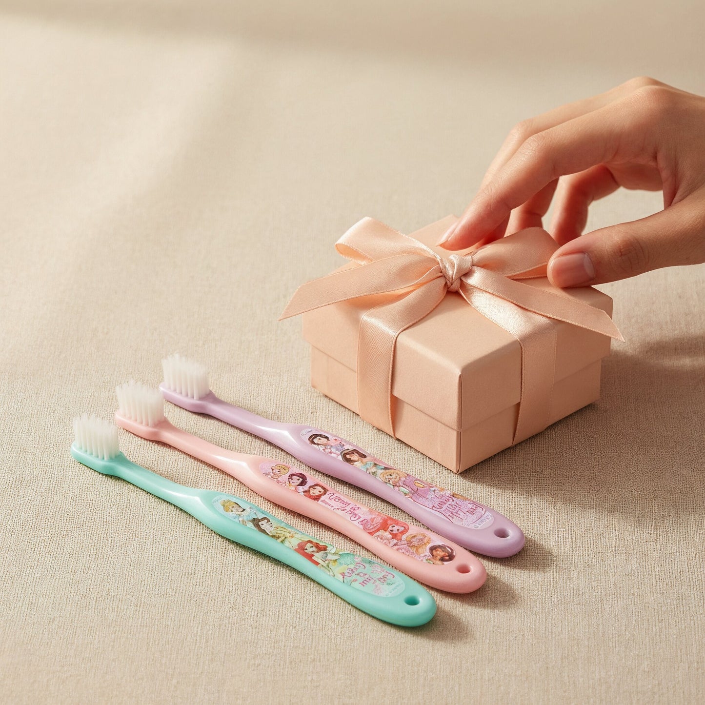 Princess Toothbrush 3-pack with cap