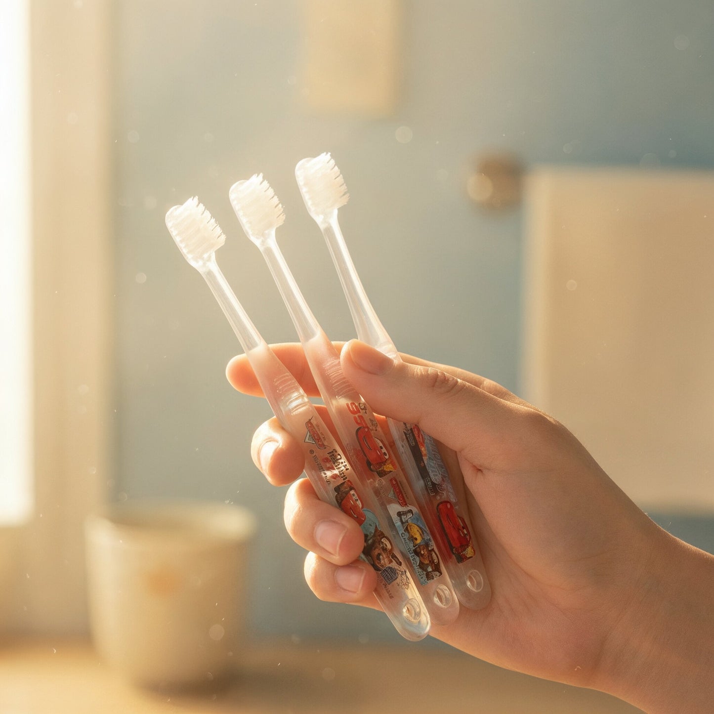 Cars Clear toothbrush set of 3