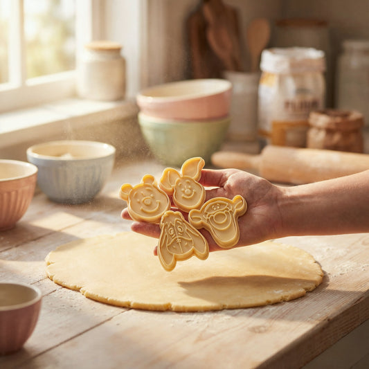 Disney Store - Skater Stamp Cookie Cutter [Set of 4] Winnie the Pooh CSM1 - Kitchen Accessories