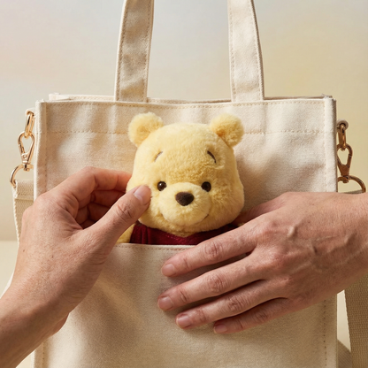 Winnie the Pooh 2-Wege Einkauftasche mit Plüschtier