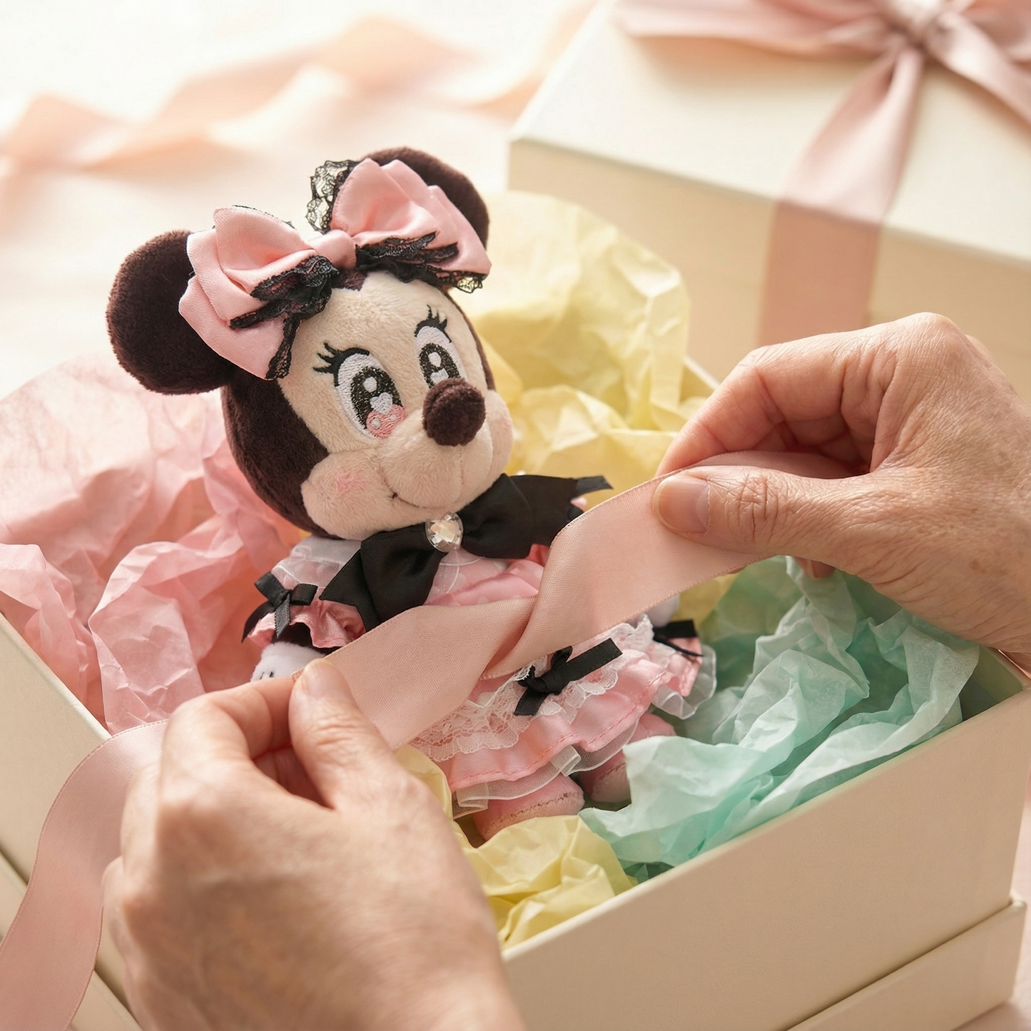 Minnie Maus Plüsch Schlüsselanhänger