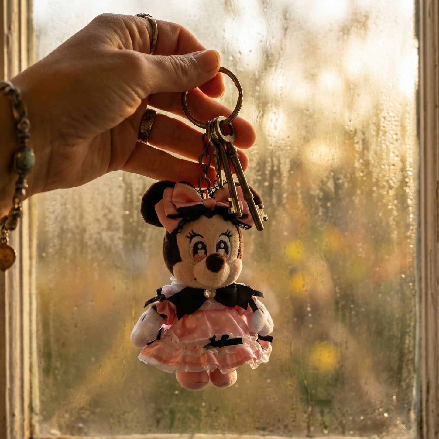 Minnie Maus Plüsch Schlüsselanhänger